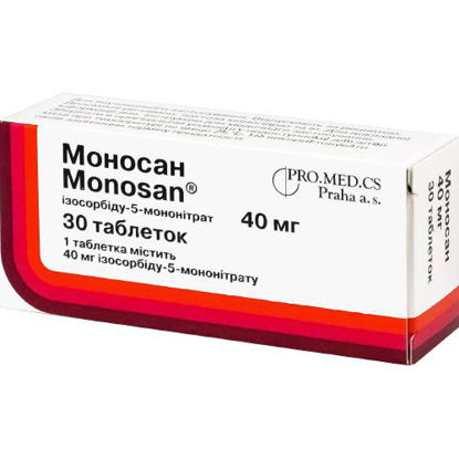 Світлина Моносан таблетки 40 мг №30